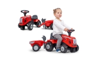 FALK Baby Mac Cormick Red Tractor with Trailer + accessories from 1 year