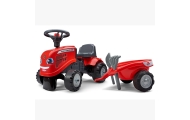 FALK Baby Massey Ferguson Red Tractor with Trailer + Accessories. From 1 year