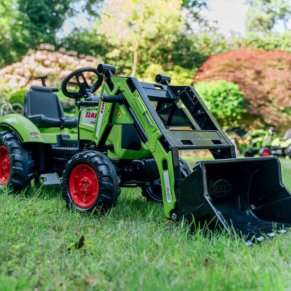 FALK Claas Axos 330 Pedal Tractor with Excavator and Trailer 3-7 years