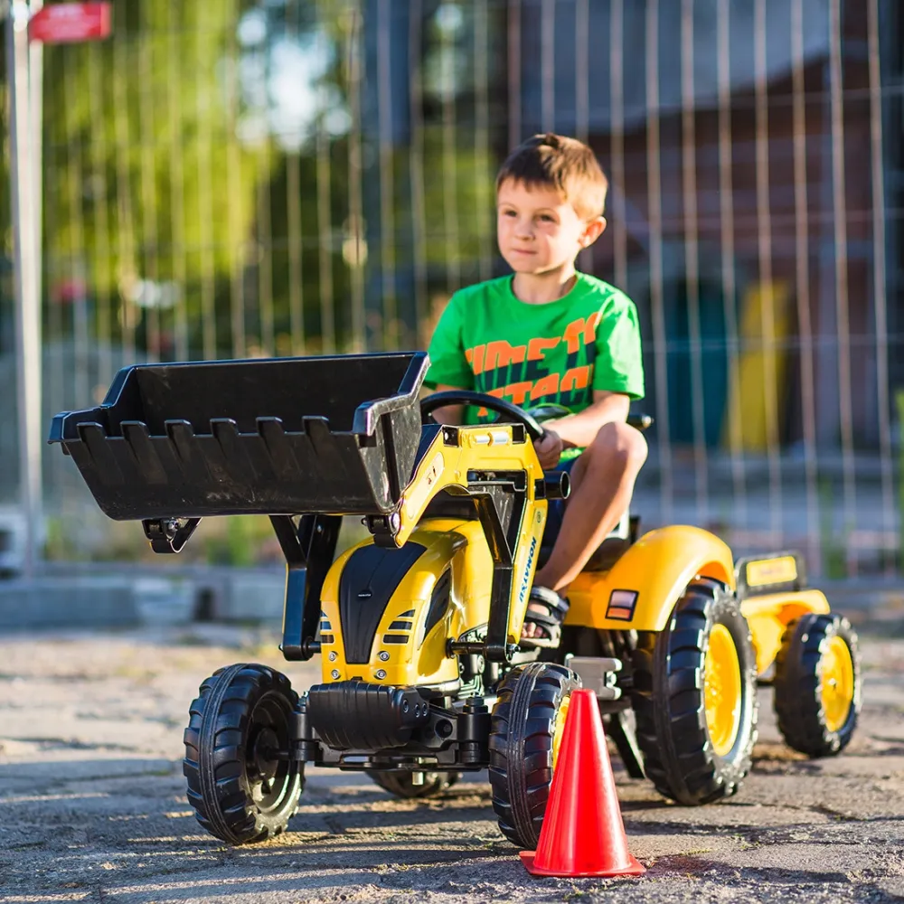 Pedalinis ekskavatorius su kaušu ir priekaba FALK KOMATSU nuo 2 metų-Judėjimui, Minami traktoriai ir jų priedai-e-vaikas