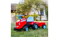 FALK Ride-on Tractor Go! with Trailer Red 1-3 years
