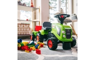 FALK Traktorek Baby Claas Zielony z Przyczepką + akc. od 1 roku					