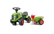 FALK Traktorek Baby Claas Zielony z Przyczepką + akc. od 1 roku					