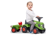 FALK Traktorek Baby Claas Zielony z Przyczepką + akc. od 1 roku					