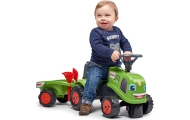 FALK Traktorek Baby Claas Zielony z Przyczepką + akc. od 1 roku					