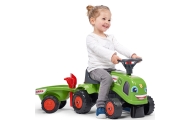 FALK Traktorius Baby Claas Green su priekaba ir priedais nuo 1 metų amžiaus-Judėjimui, Paspiriamosios mašinėlės ir jų priedai, P