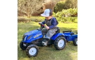 Pedalinis traktorius FALK New Holland Large su priekaba + atidaromas variklio dangtis nuo 2 metų-Judėjimui, Minami traktoriai ir