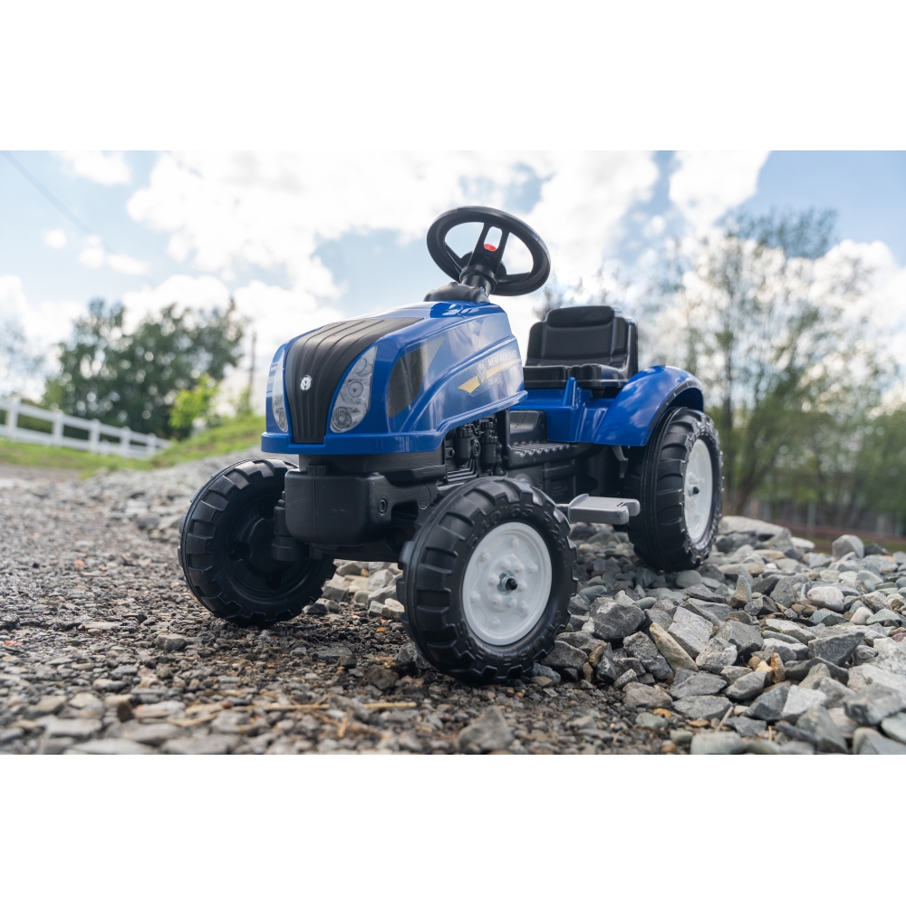 Pedalinis traktorius FALK New Holland Large su priekaba + atidaromas variklio dangtis nuo 2 metų-Judėjimui, Minami traktoriai ir