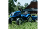 Pedalinis traktorius FALK New Holland Large su priekaba + atidaromas variklio dangtis nuo 2 metų-Judėjimui, Minami traktoriai ir