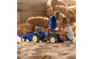 Pedalinis traktorius FALK New Holland Large su priekaba + atidaromas variklio dangtis nuo 2 metų-Judėjimui, Minami traktoriai ir