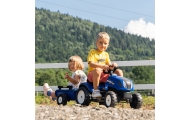 Pedalinis traktorius FALK New Holland Large su priekaba + atidaromas variklio dangtis nuo 2 metų-Judėjimui, Minami traktoriai ir