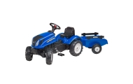 Pedalinis traktorius FALK New Holland Large su priekaba + atidaromas variklio dangtis nuo 2 metų-Judėjimui, Minami traktoriai ir