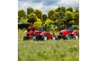 Pedalinis traktorius su priekaba FALK Massey Ferguson raudonas nuo 3 metų-Judėjimui, Minami traktoriai ir jų priedai-e-vaikas