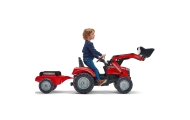 FALK Traktor Massey Ferguson Czerwony na Pedały z Przyczepką od 3 Lat