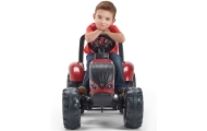 FALK Raudonasis Valtra S4 pedalinis traktorius su priekaba nuo 3 metų amžiaus