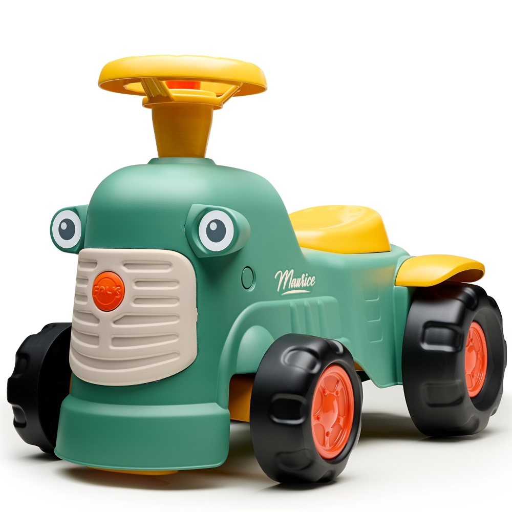 FALK Baby Maurice Green Vintage Tractor with Trailer for ages 1-3