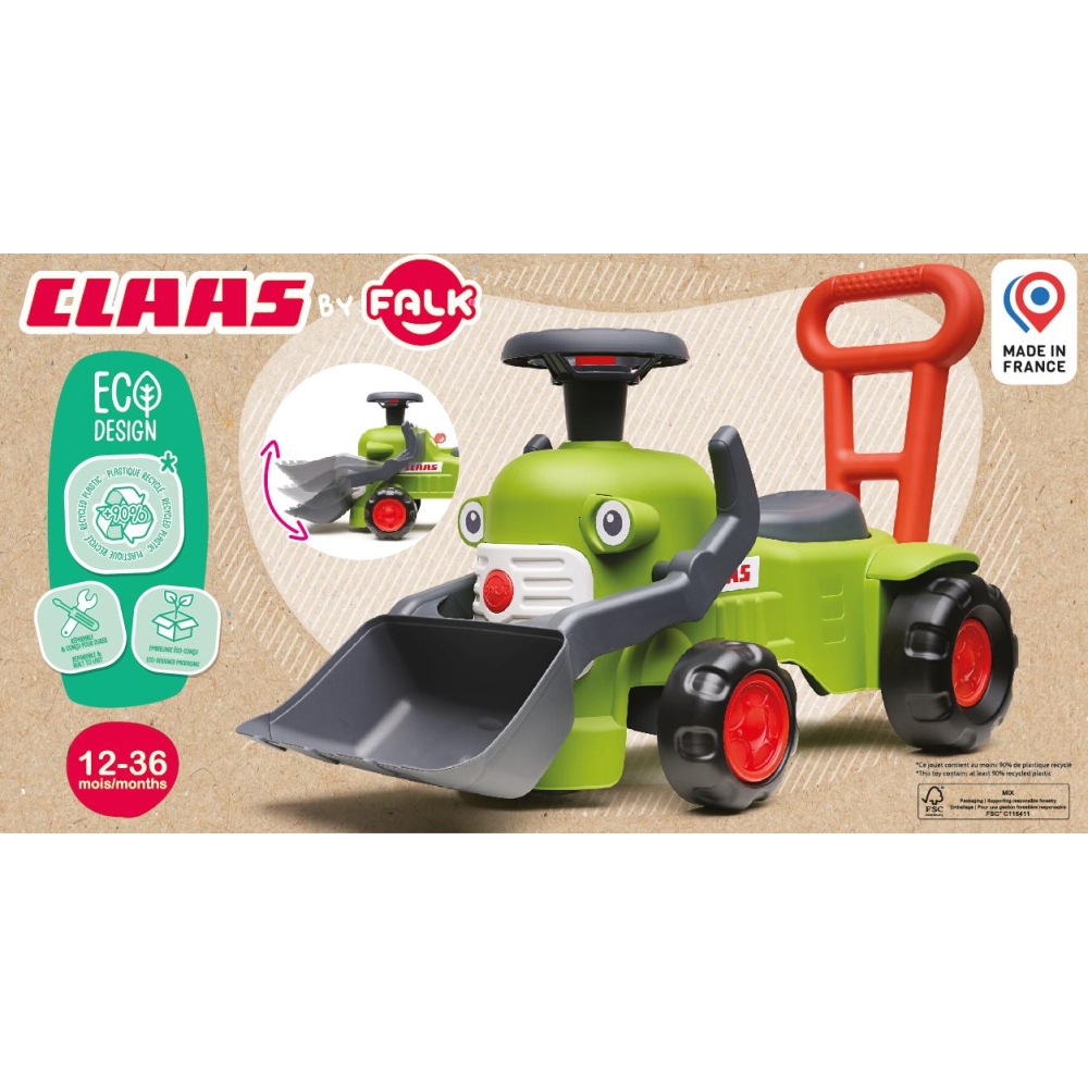 FALK traktorius Claas Vintage su kaušu-Judėjimui, Paspiriamosios mašinėlės ir jų priedai, Paspiriamos mašinėlės-e-vaikas