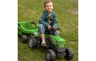 Pedalinis traktorius WOOPIE Big PowerTrac su priekaba XXL-Judėjimui, Minami traktoriai ir jų priedai-e-vaikas