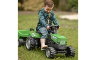 Pedalinis traktorius WOOPIE Big PowerTrac su priekaba XXL-Judėjimui, Minami traktoriai ir jų priedai-e-vaikas