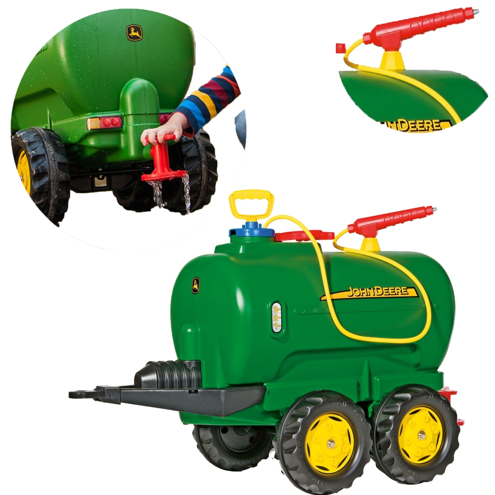 Rolly Toys rollyTanker John Deere dviejų ašių cisterna + siurblys-Judėjimui, Minami traktoriai ir jų priedai-e-vaikas