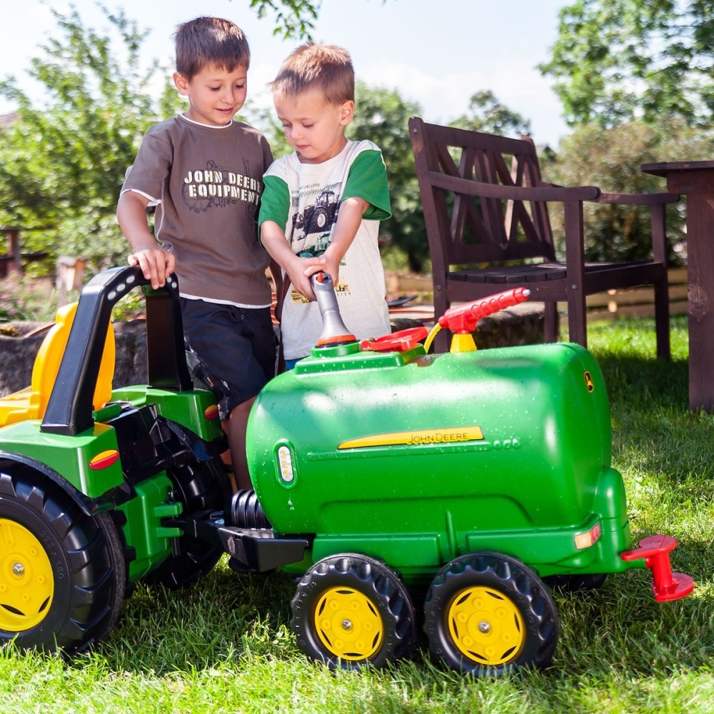 Rolly Toys rollyTanker John Deere dviejų ašių cisterna + siurblys-Judėjimui, Minami traktoriai ir jų priedai-e-vaikas
