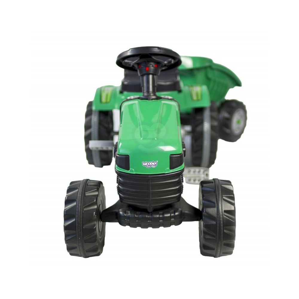 WOOPIE Farmer GoTrac MAXI Pedal Tractor with Silent Wheel Trailer 