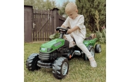 Pedalinis traktorius su priekaba WOOPIE Farmer GoTrac MAXI, žalias-Judėjimui, Minami traktoriai ir jų priedai-e-vaikas