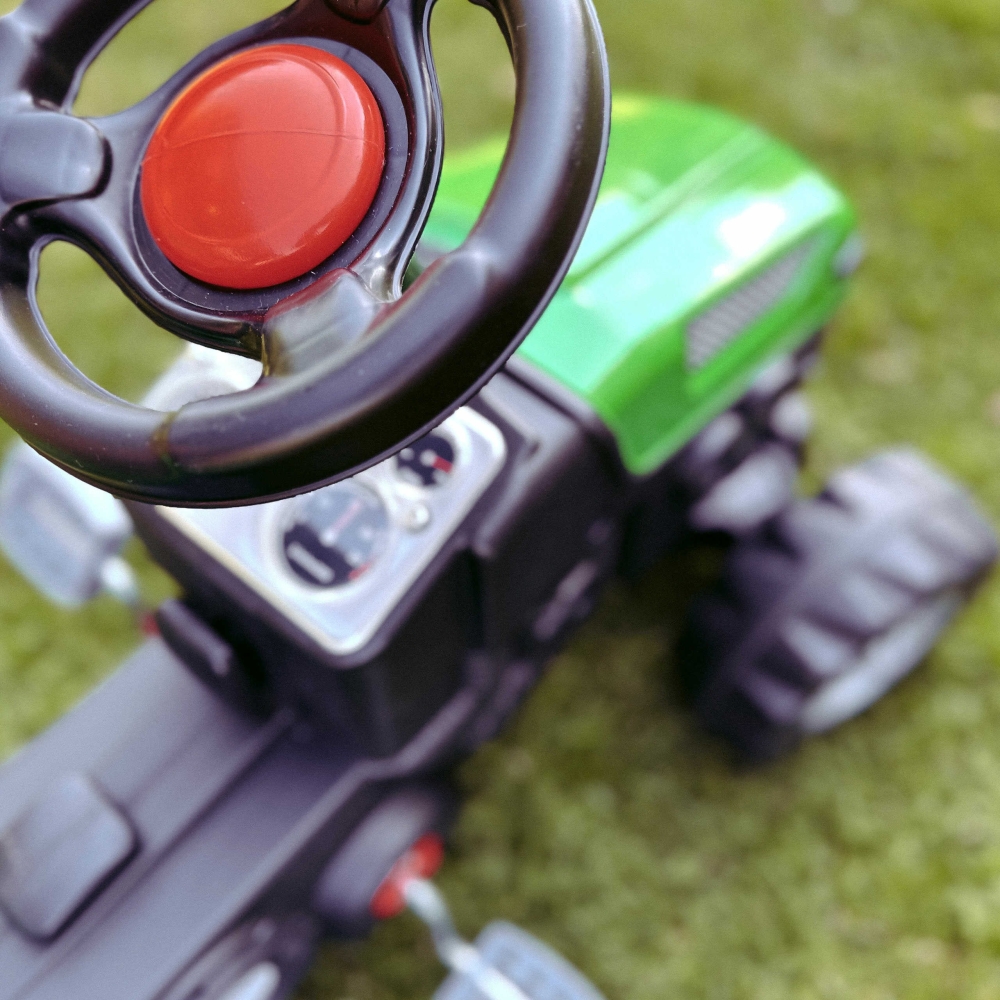 WOOPIE Farmer GoTrac MAXI Pedal Tractor with Silent Wheel Trailer 