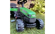 Pedalinis traktorius su priekaba WOOPIE Farmer GoTrac MAXI, žalias-Judėjimui, Minami traktoriai ir jų priedai-e-vaikas