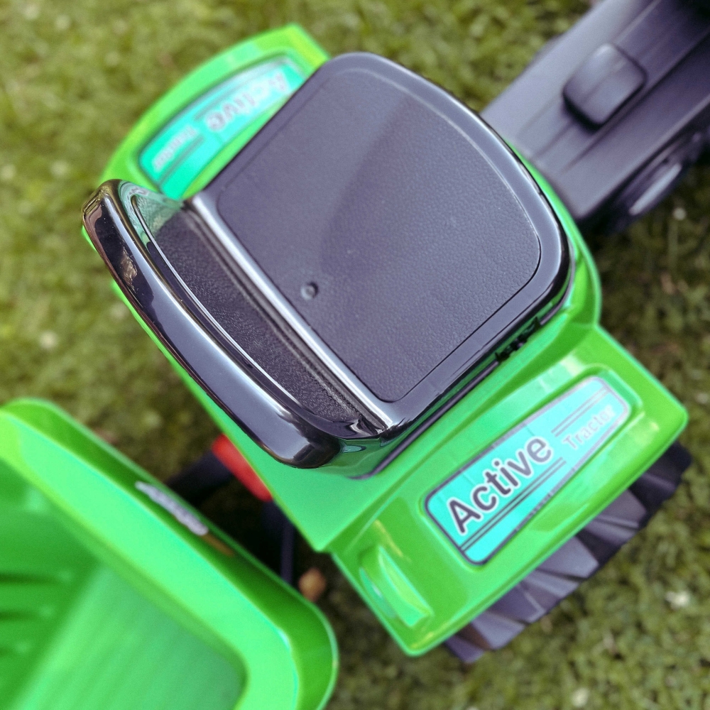 WOOPIE Farmer GoTrac MAXI Pedal Tractor with Silent Wheel Trailer 