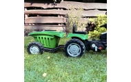 Pedalinis traktorius su priekaba WOOPIE Farmer GoTrac MAXI, žalias-Judėjimui, Minami traktoriai ir jų priedai-e-vaikas