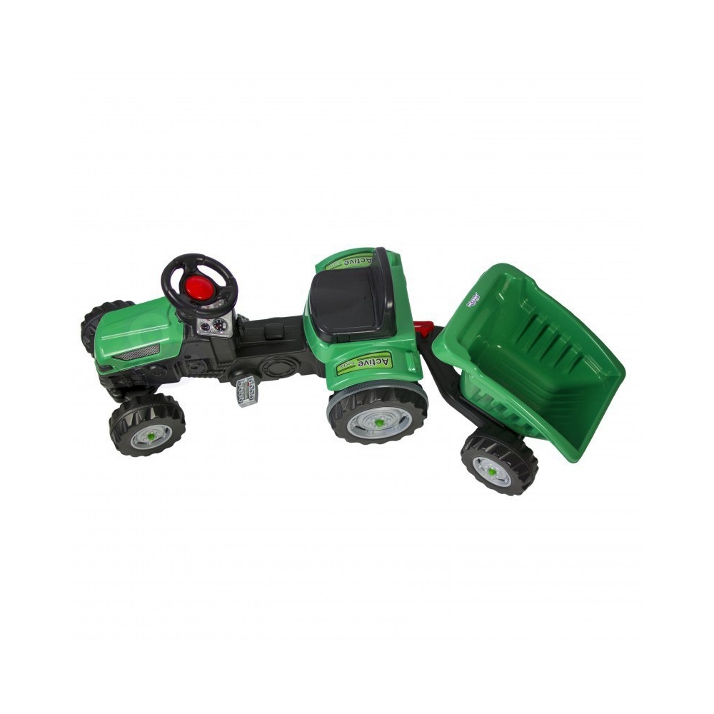 WOOPIE Farmer GoTrac MAXI Pedal Tractor with Silent Wheel Trailer 