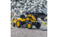 FALK Komatsu Pedal Tractor Excavator with Trailer and Bucket