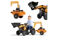 FALK CASE Pedal Tractor with Excavator Bucket and Trailer 2-5 years