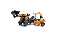 FALK CASE Pedal Tractor with Excavator Bucket and Trailer 2-5 years