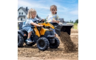 FALK Case CE Pedal Tractor with Backhoe Loader and Trailer 3-7 years