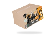 FALK Case CE Pedal Tractor with Backhoe Loader and Trailer 3-7 years