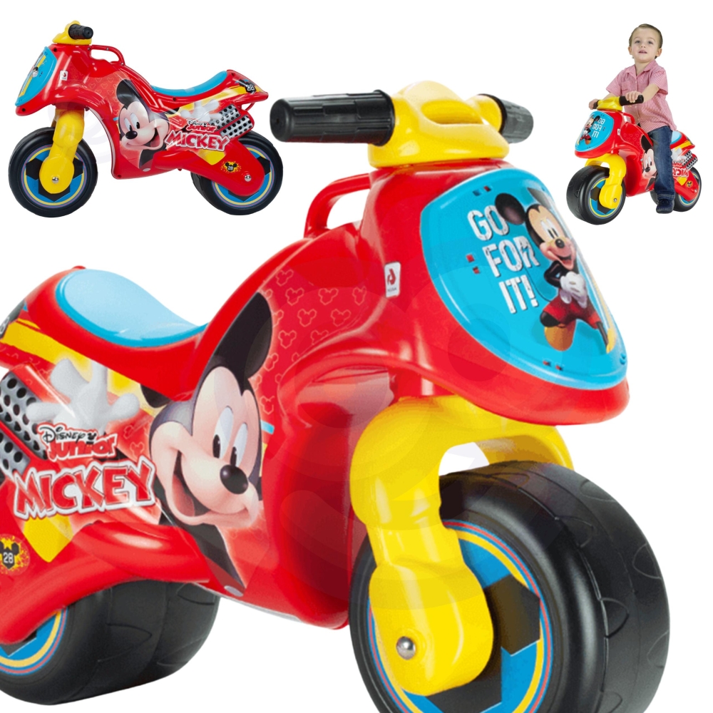 Paspiriamas motociklas INJUSA Mickey Mouse, raudonas-Judėjimui, Balansiniai dviratukai-e-vaikas
