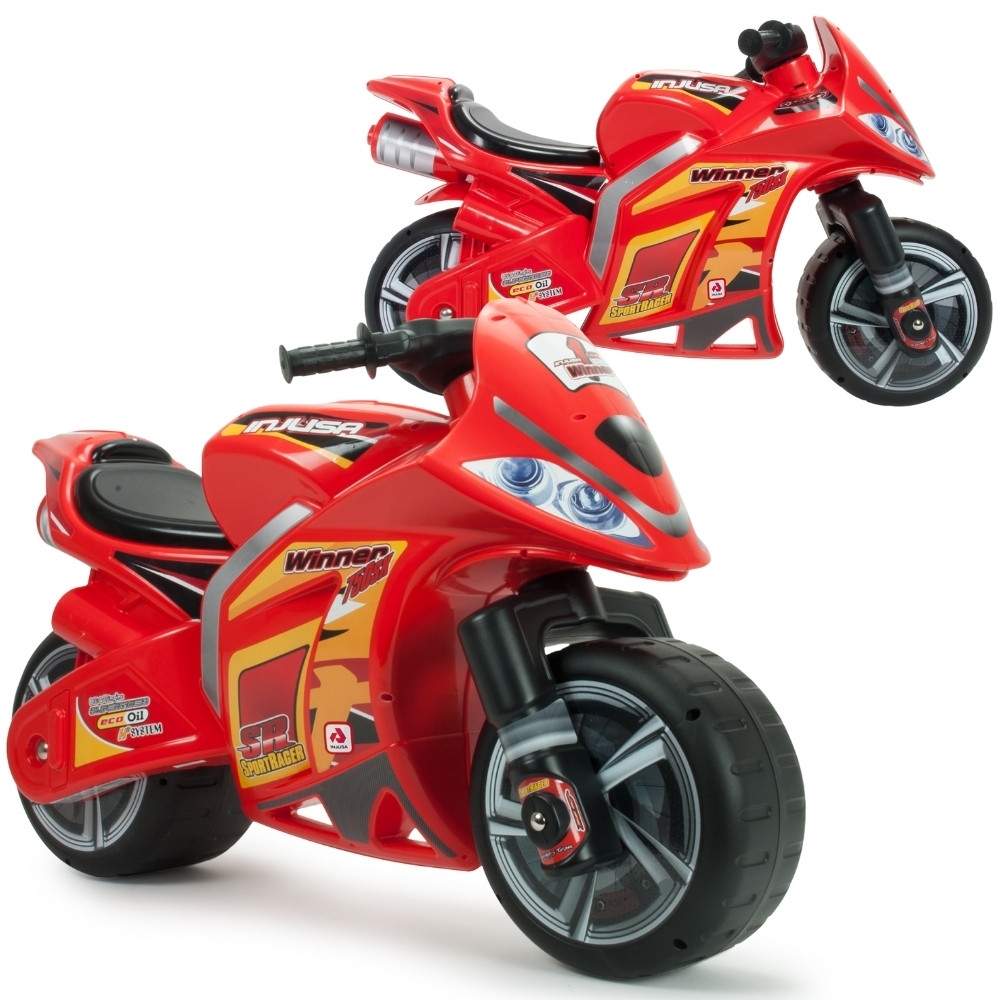 Paspiriamas motociklas INJUSA Ride-on Pusher Race Bike Winner 750 SX, raudonas-Judėjimui, Balansiniai dviratukai-e-vaikas