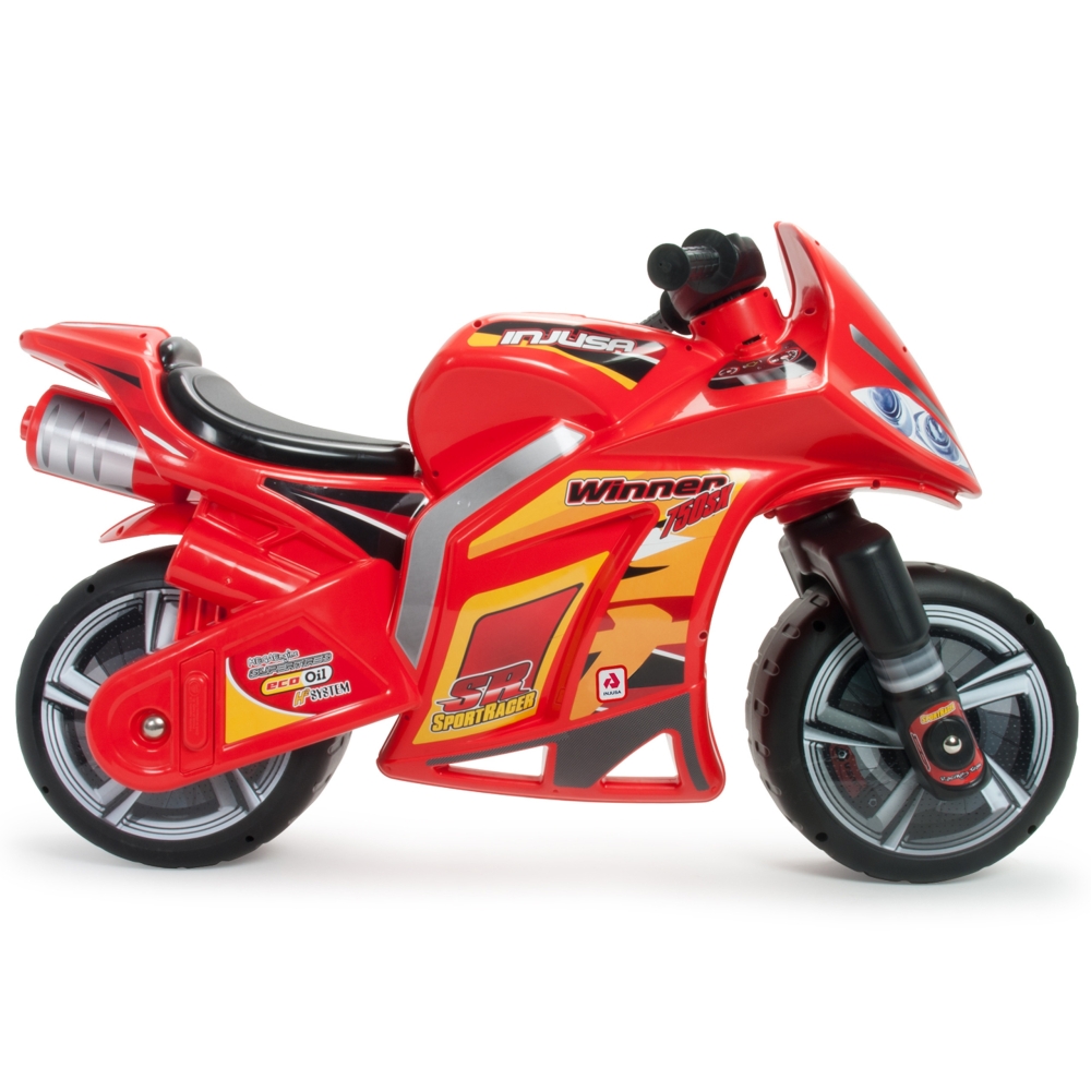 Paspiriamas motociklas INJUSA Ride-on Pusher Race Bike Winner 750 SX, raudonas-Judėjimui, Balansiniai dviratukai-e-vaikas