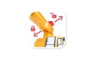 FALK JCB DIGGER Excavator Rotating Yellow Moving Bucket From 3 Years.