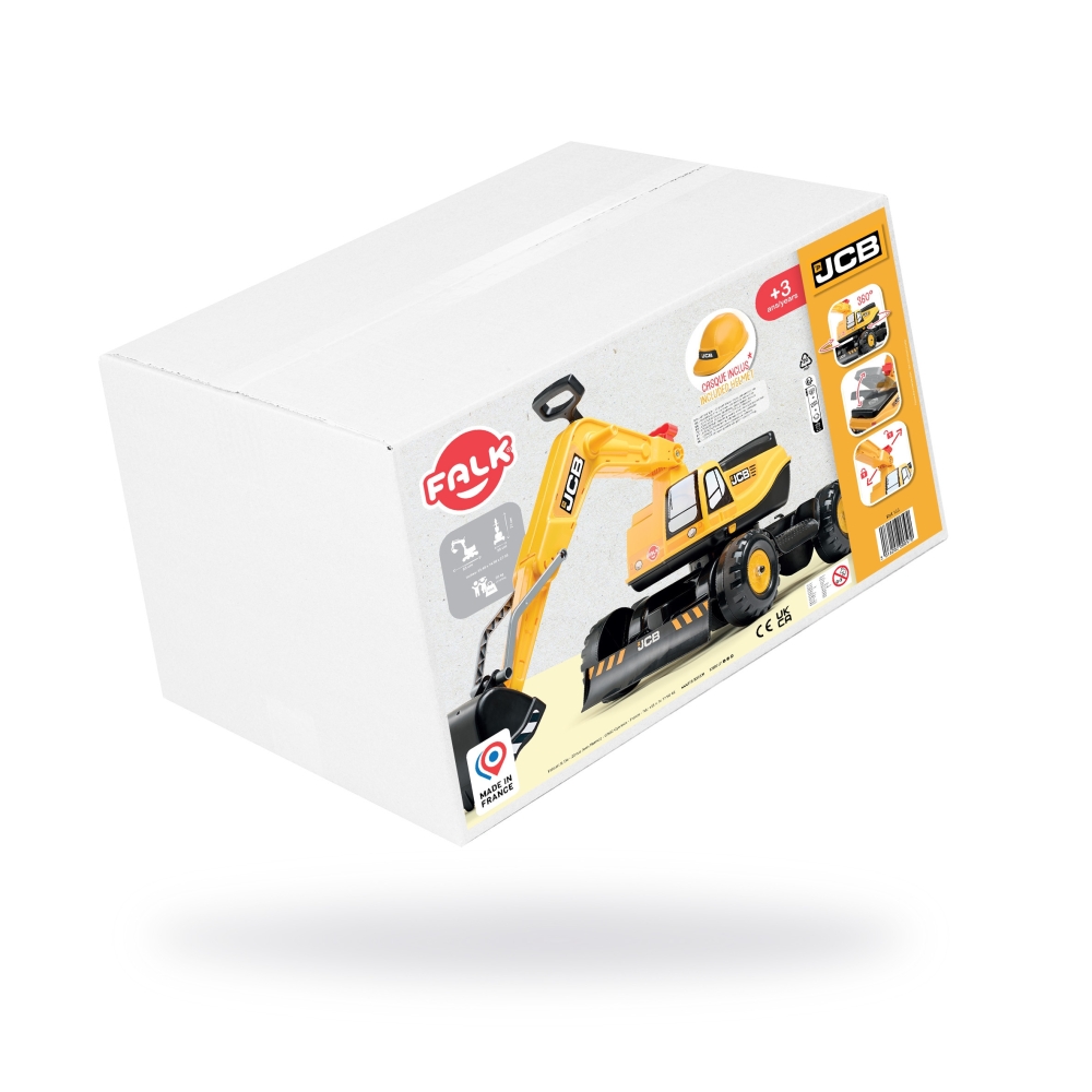FALK JCB DIGGER Excavator Rotating Yellow Moving Bucket From 3 Years.