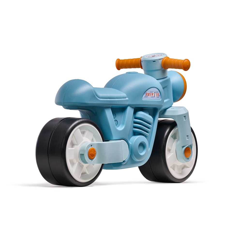 Paspiriamas motociklas FALK Quiet Wheels Motor Prem1er Retro Blue 1+-Judėjimui, Balansiniai dviratukai-e-vaikas