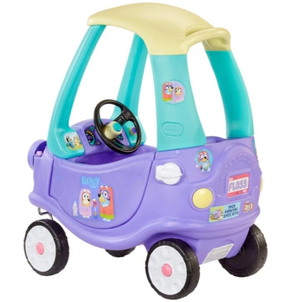 Paspiriama mašinėlė Little Tikes Cozy Coupe Bluey Rider-Judėjimui, Paspiriamosios mašinėlės ir jų priedai, Paspiriamos mašinėlės
