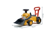 FALK Komatsu Ride-on Tractor Excavator with Bucket and Horn