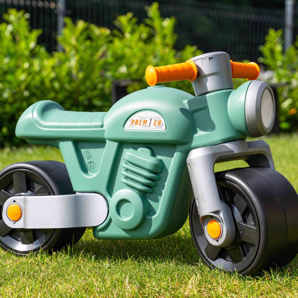 FALK Ride-on Motorbike Moto Premier Vintage Green for 1-3 Years 