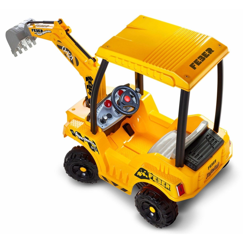 Elektrinis ekskavatorius FEBER Super Digger Improved LT Akumuliatorius 12V nuo 3 metų-Elektromobiliai vaikams, Traktoriai-e-vaik