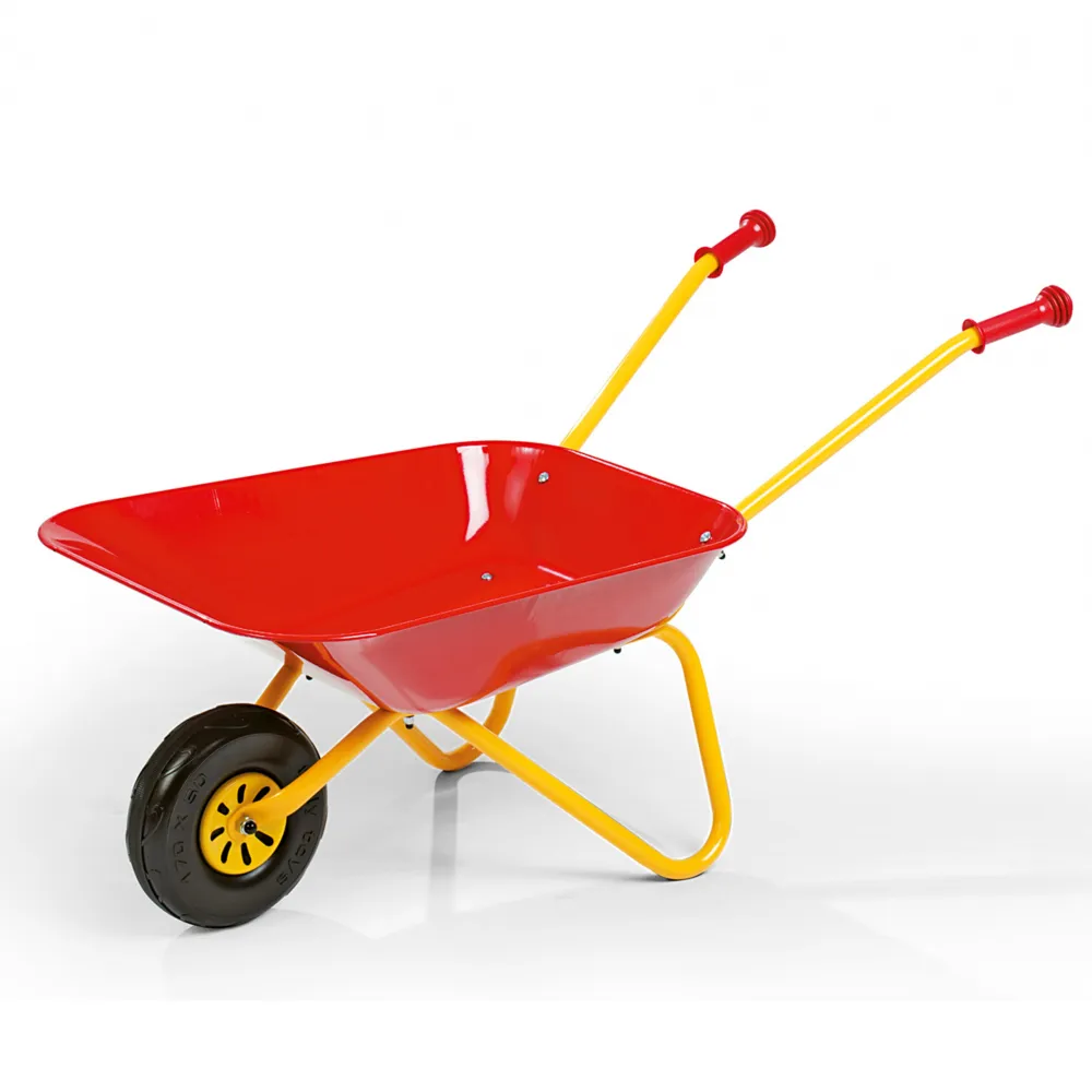 "Rolly Toys" raudonas metalinis vaikiškas vežimėlis