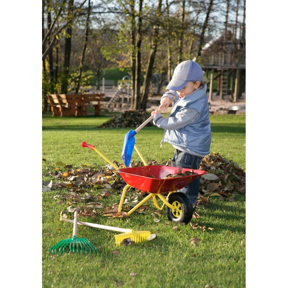 Taczka dla dzieci czerwona metalowa Rolly Toys					