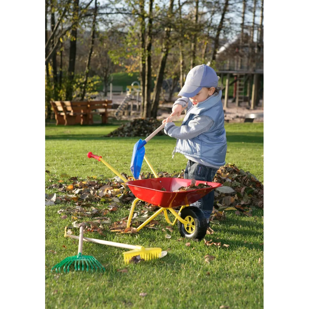Taczka dla dzieci czerwona metalowa Rolly Toys 
